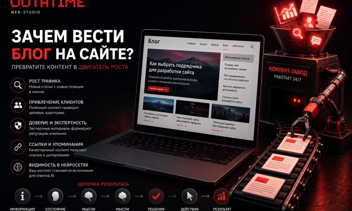 Зачем вести Блог на сайте? Принципы построения контент-Завода